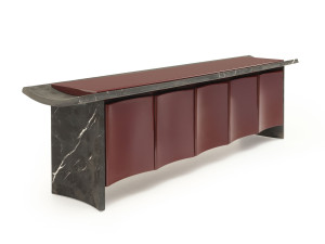 Мебель из дерева и мрамора