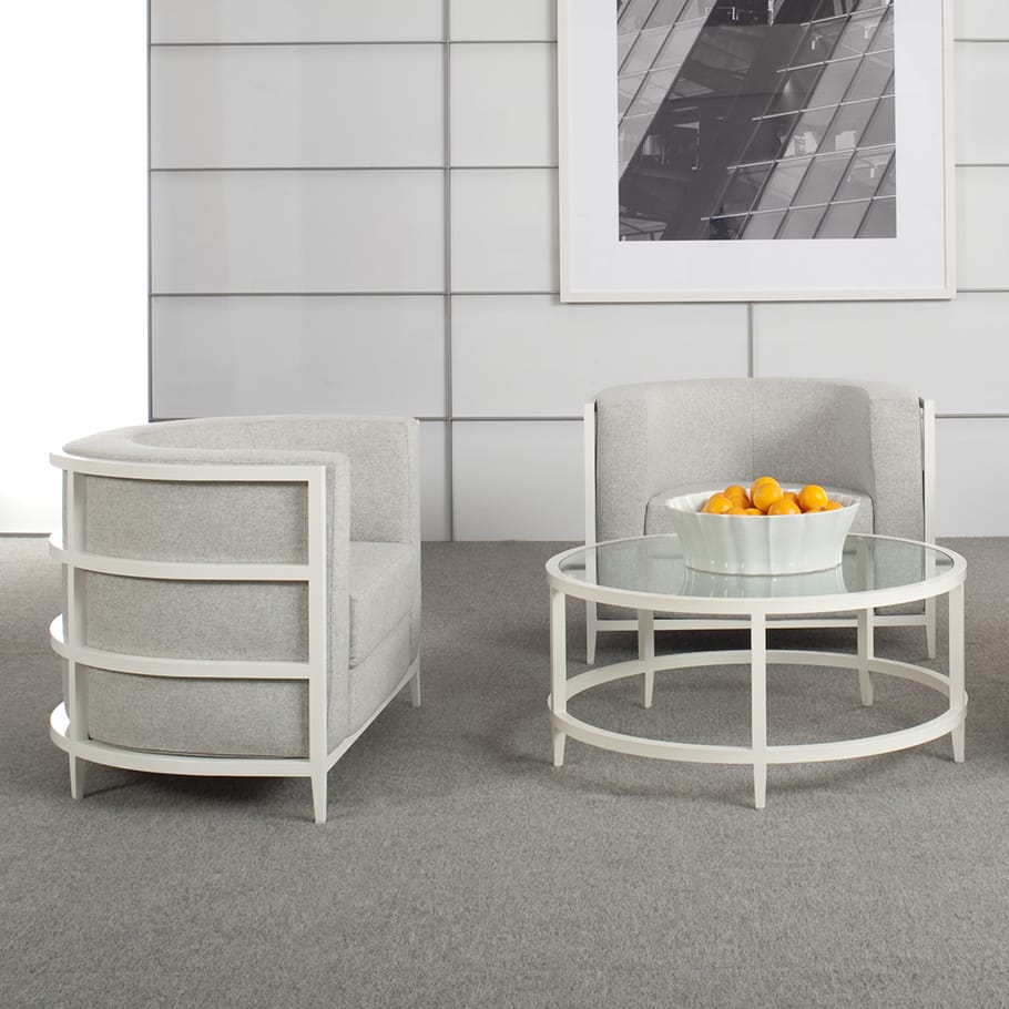 Круглый алюминиевый и стеклянный журнальный столик JANUS et Cie Azimuth ARCH-00106618 - Вид №3