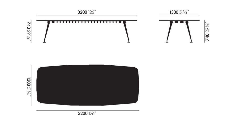 Система столов для совещаний и конференций VITRA MEDAMORPH ARCH-00049194 - Вид №8