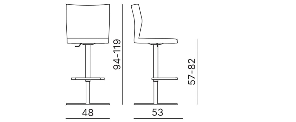 Тканевый поворотный мягкий стул Kastel Kalla 25 ARCH-00100161 - Вид №1