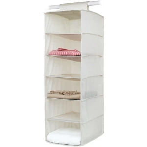 Органайзер подвесной Spaceo 6 полок 30х40х90 см цвет бежевый