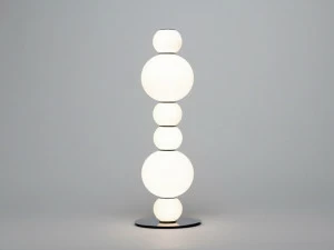 Formagenda Настольная лампа из светодиодного стекла с диммером Pearls