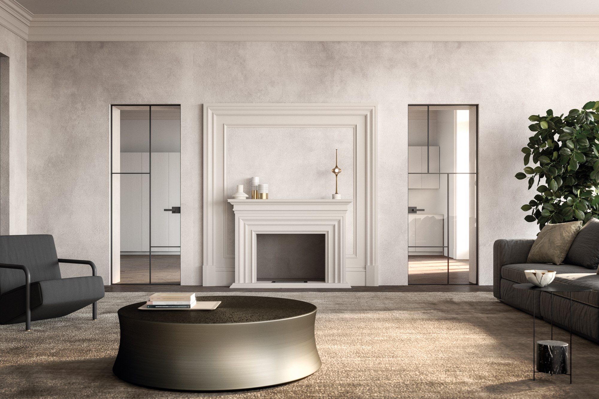 Стеклянная распашная дверь HenryGlass MANHATTAN ARCH-00048182 - Вид №4