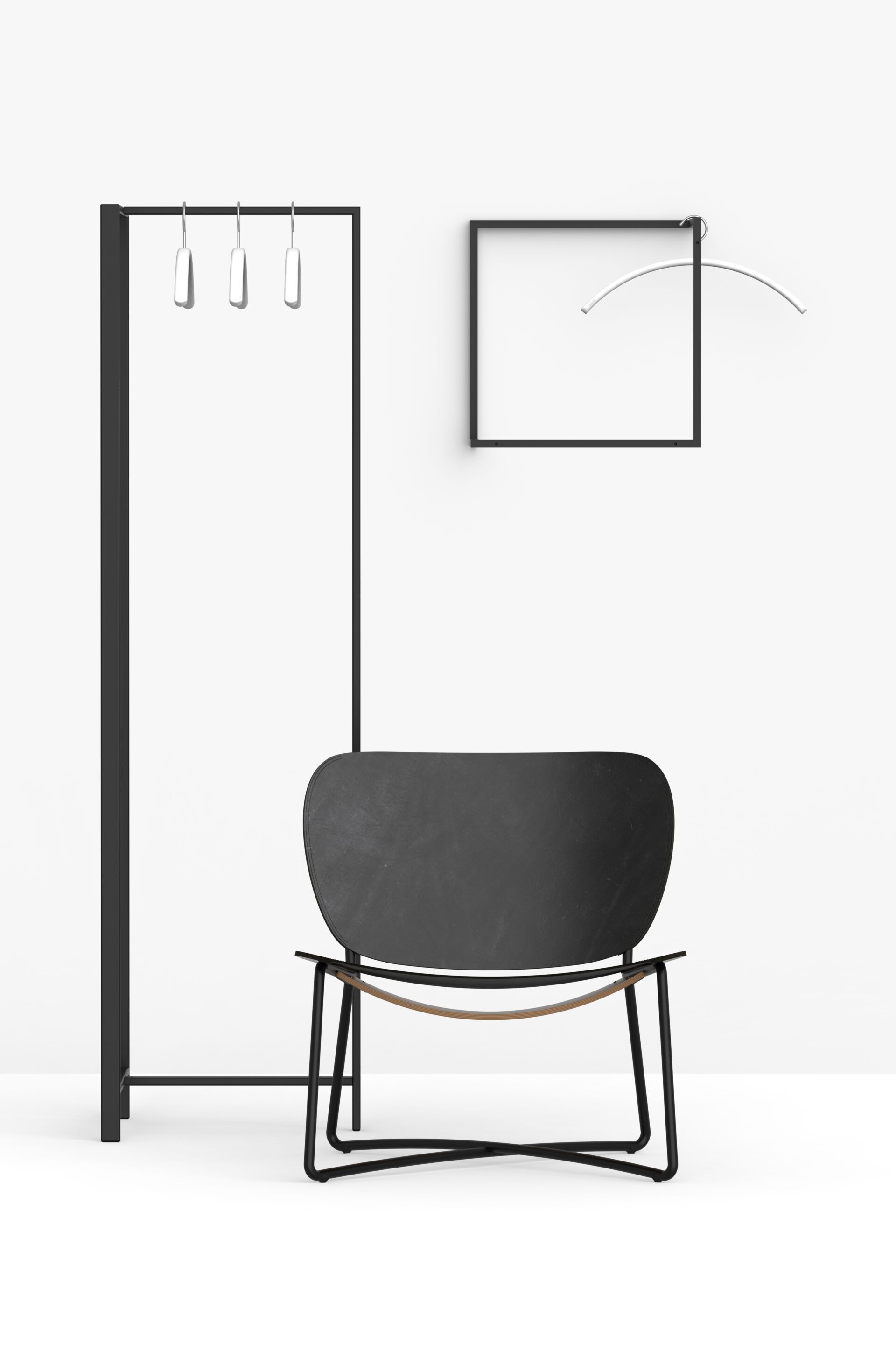 Стальная настенная вешалка с порошковым покрытием FUNCTIONALS рамка ARCH-00079930 - Вид №14