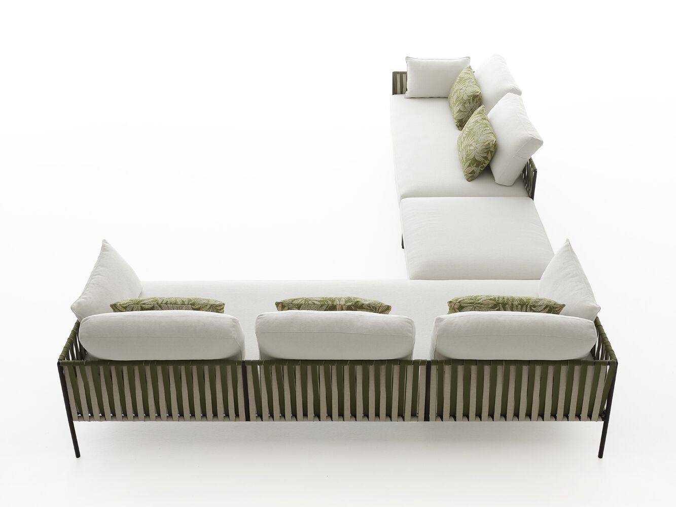 3-местный тканевый садовый диван Nodo Italia Zip ARCH-00045959 - Вид №3