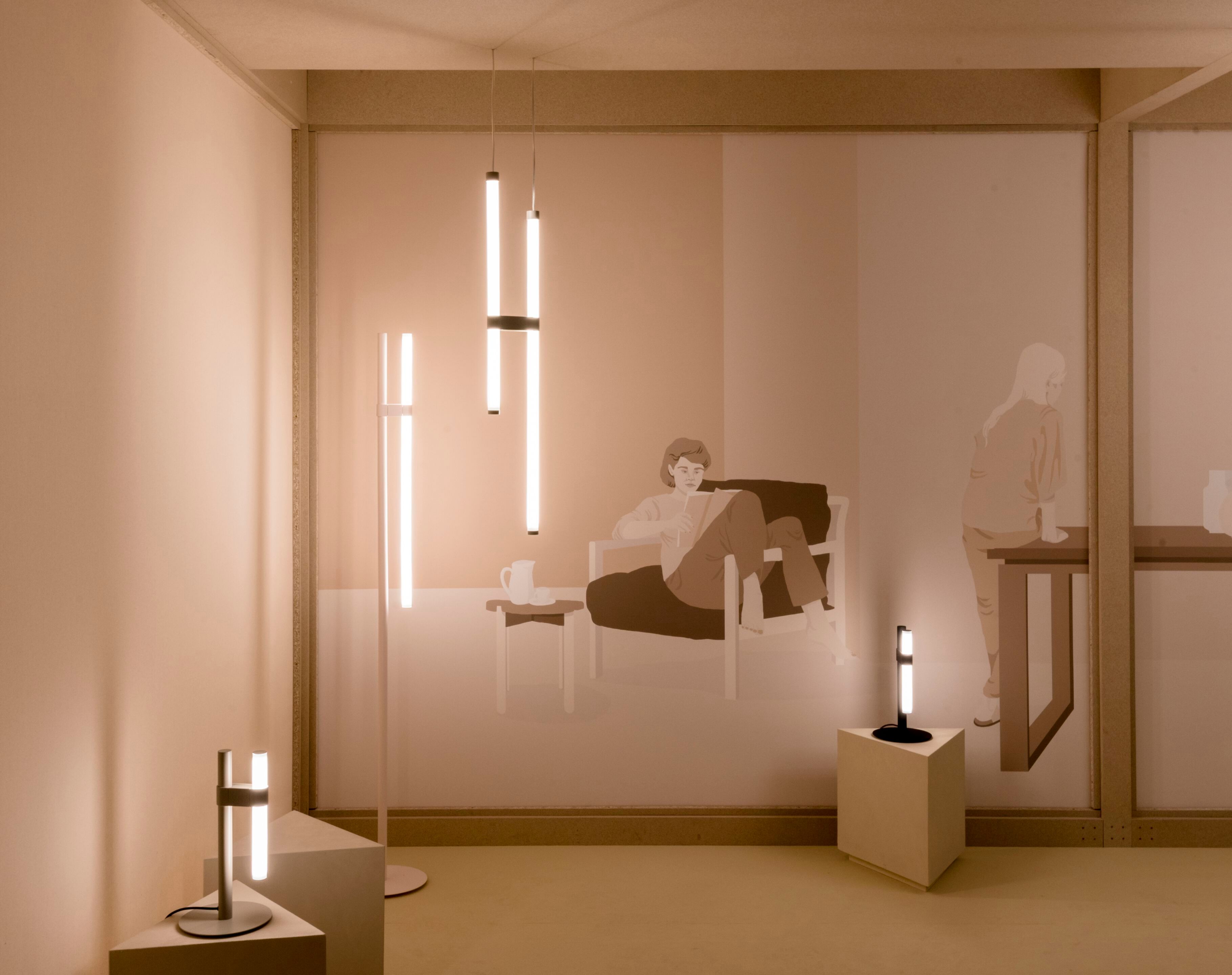 Светодиодная настольная лампа из боросиликатного стекла и металла AXOLIGHT Paralela ARCH-00024748 - Вид №2