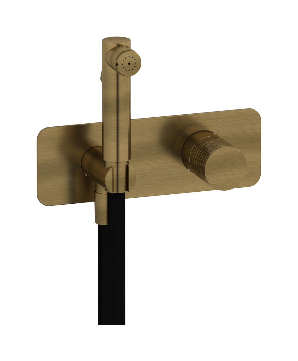 Внешние части гигенического душа со смесителем. WE ARE IB ga706mb Modern Bronze Gatsby