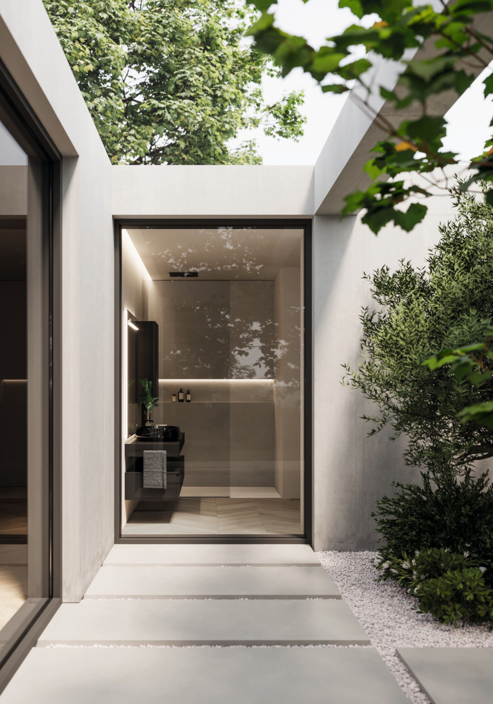 Подвесной туалетный столик с зеркалом Ideagroup Seventy Form ARCH-00020957