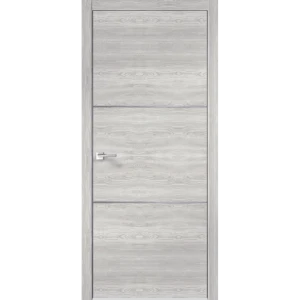 Комплект двери Канзас 2 Веллдорис глухая 70x200 см ПВХ цвет дуб европейский серый без доборов