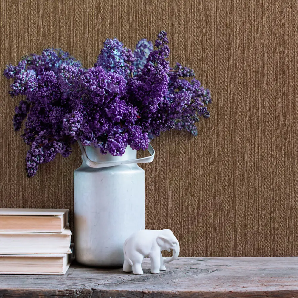 Обои виниловые Inspire 0.53х10 м однотон дождь цвет шоколадный 6119-88 Basic Rain STLM-2119450 - Вид №2