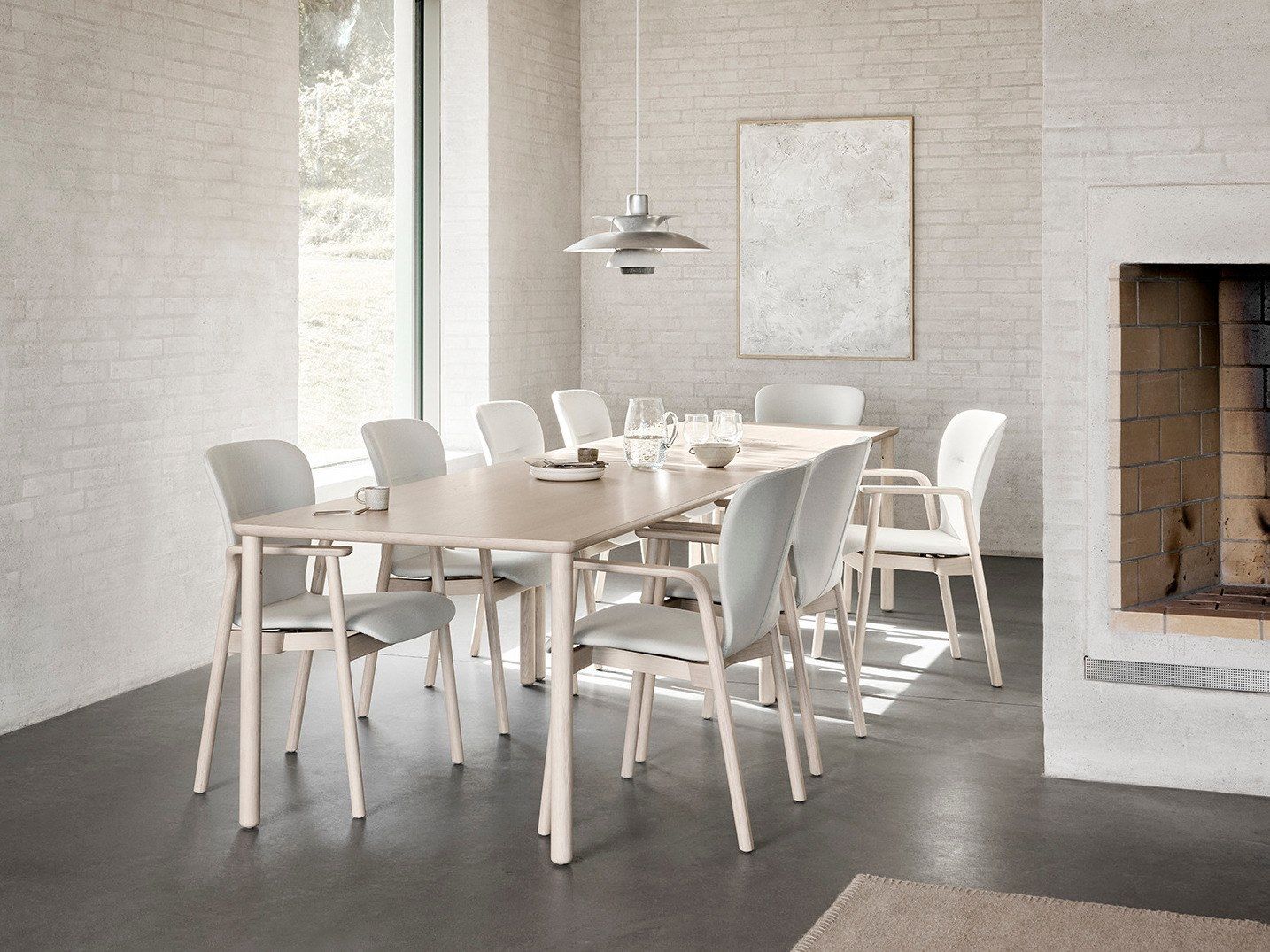 Деревянный штабелируемый стул с подлокотниками Brunner feel ARCH-00075824 - Вид №4