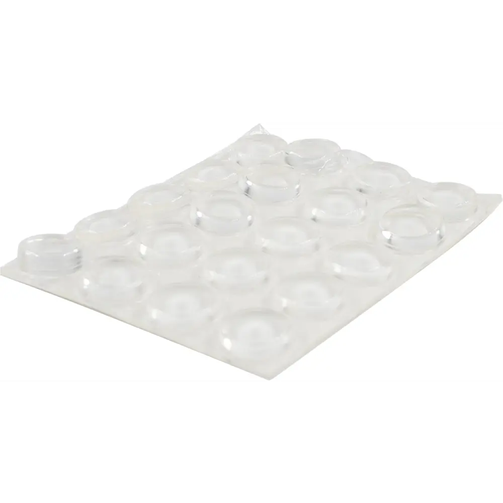 Набор накладок на мебельные ножки шестигранные фетр цвет белый DILWIS STLM-2056649