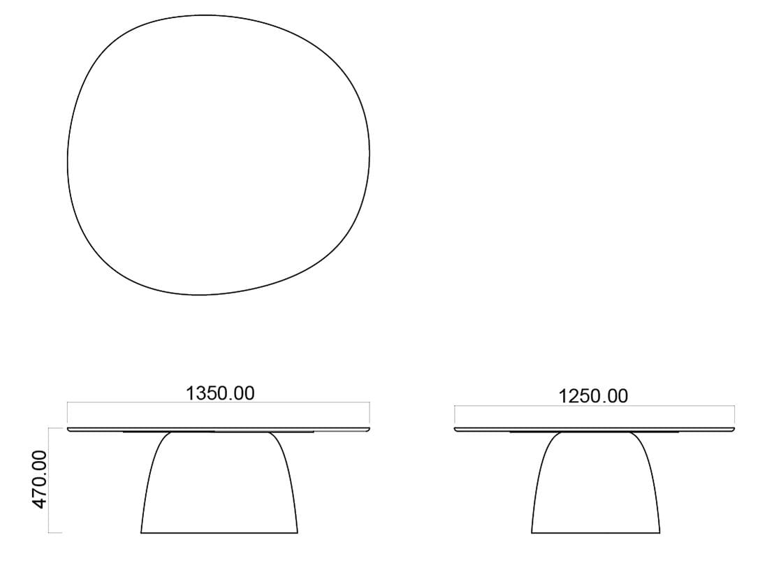 Бетонный круглый садовый столик Betoni Levit ARCH-00070886 - Вид №2
