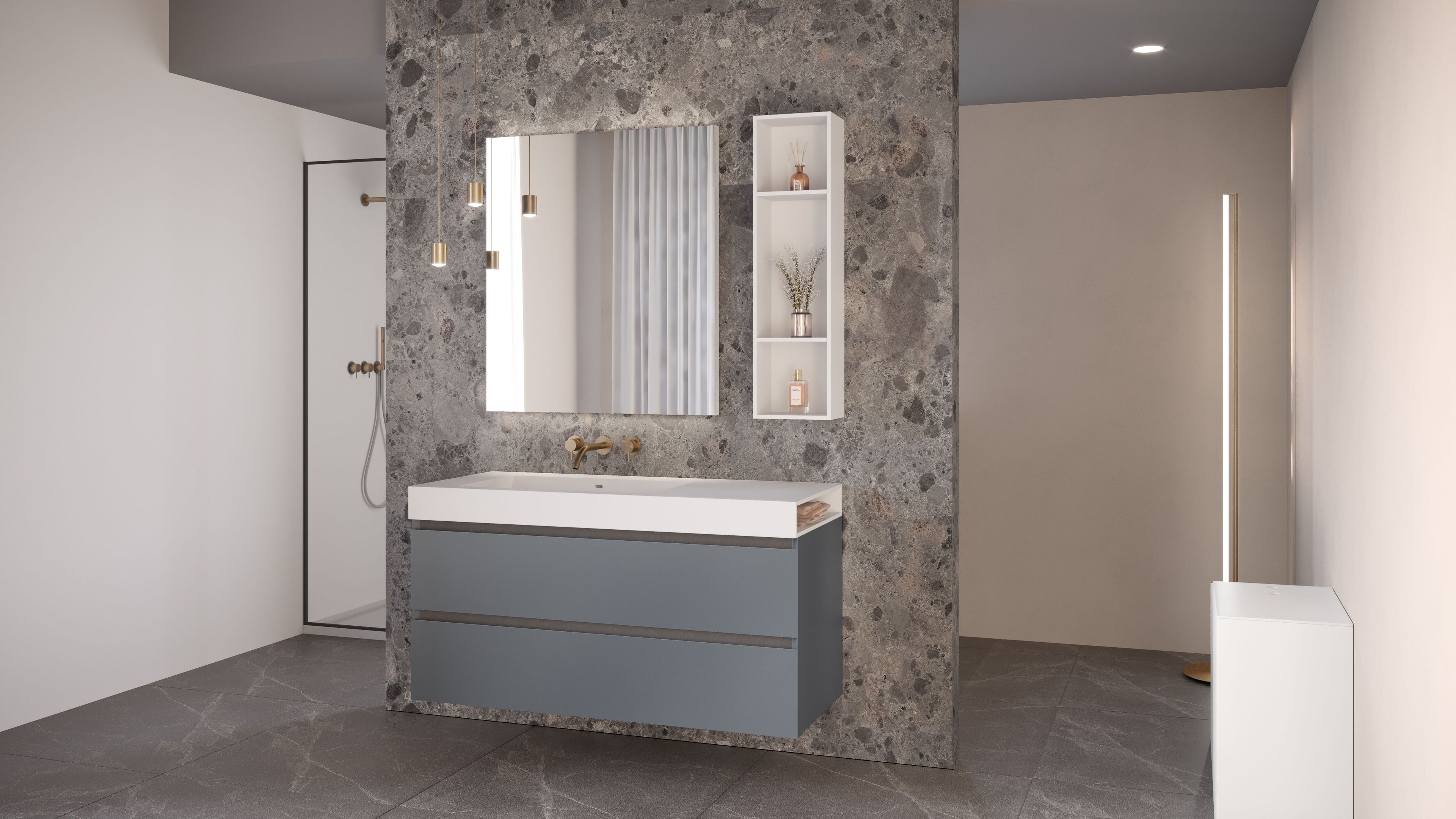 Подвесной умывальник Corian® Acquapazza PLAY with Matter ARCH-00040721 - Вид №1