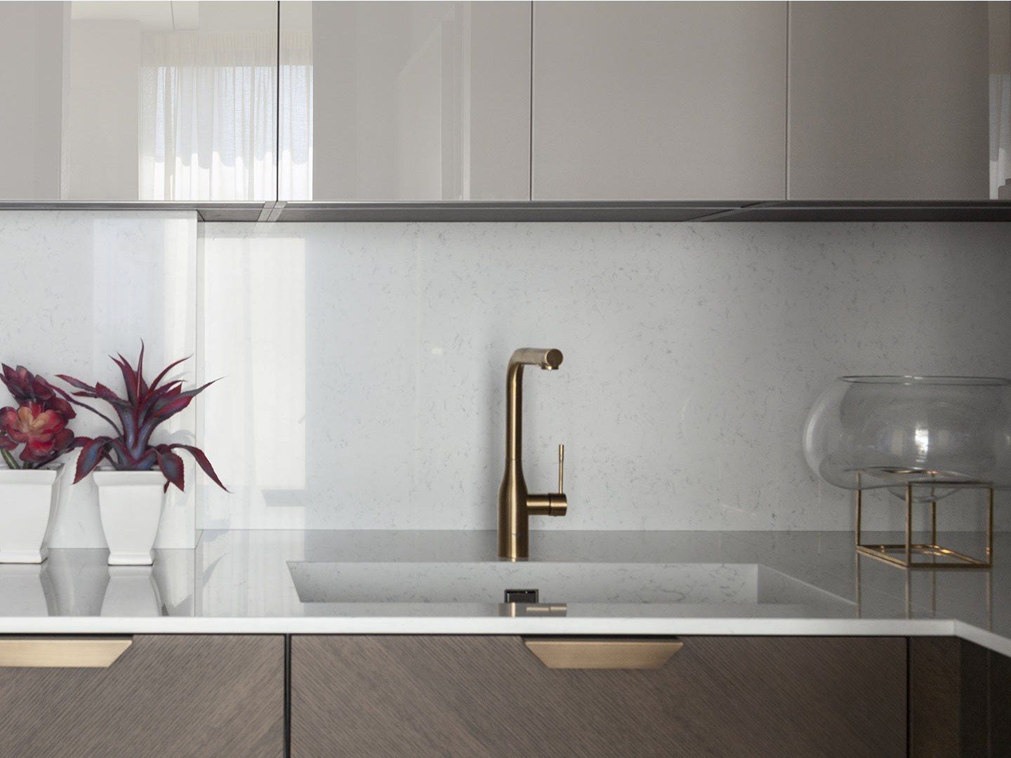 Кухня с ручками с полуостровом TM Italia Cucine D90 ARCH-00108368