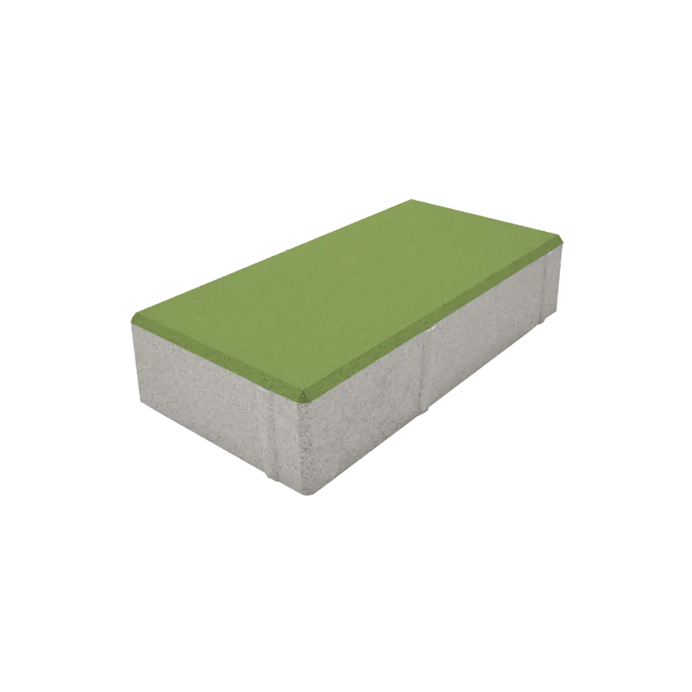 Плитка тротуарная двухслойная Призма 200x100x50 мм зелёный Santreyd STLM-2188980
