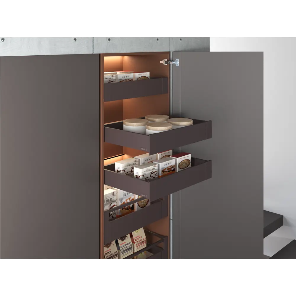 Панель для скрытого ящика Flowbox 56x11 см KONSENSA металл цвет антрацит STLM-2047745 - Вид №10