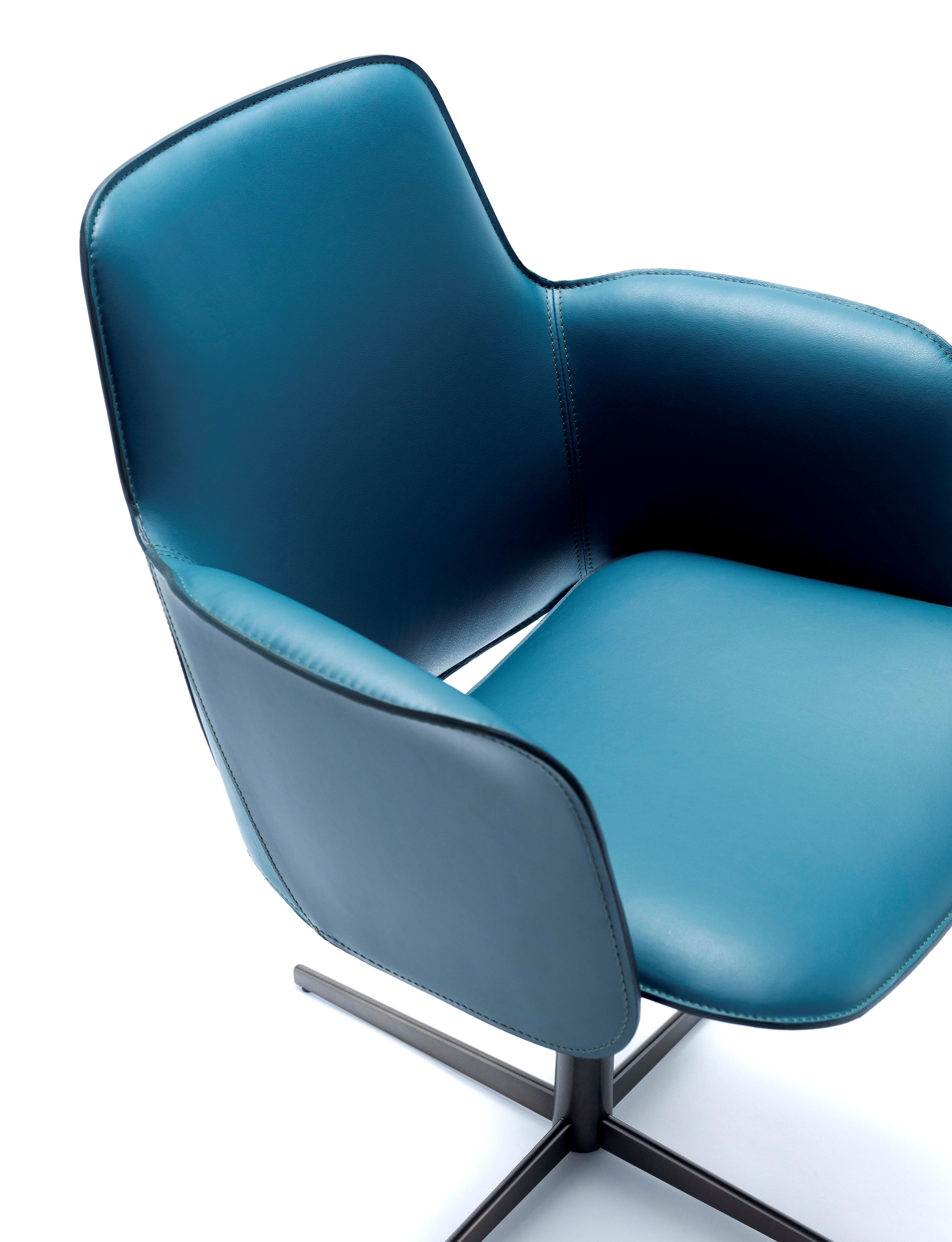 Кожаный спиц поворотный стул Fasem Electa ARCH-00146817 - Вид №5