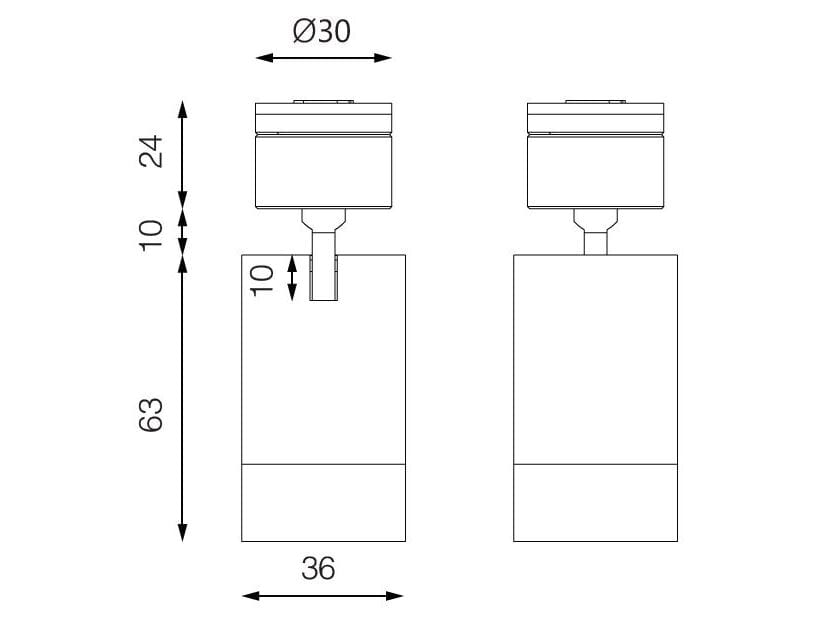 Круглый алюминиевый светодиодный прожектор с магнитной системой Essenzialed Holey ARCH-00136292 - Вид №10