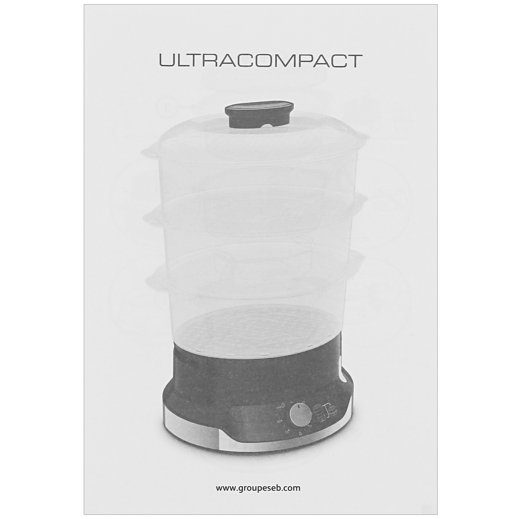 5334989 Пароварка Tefal Ultra Compact VC204810 белый STDN-0037537 - Вид №6