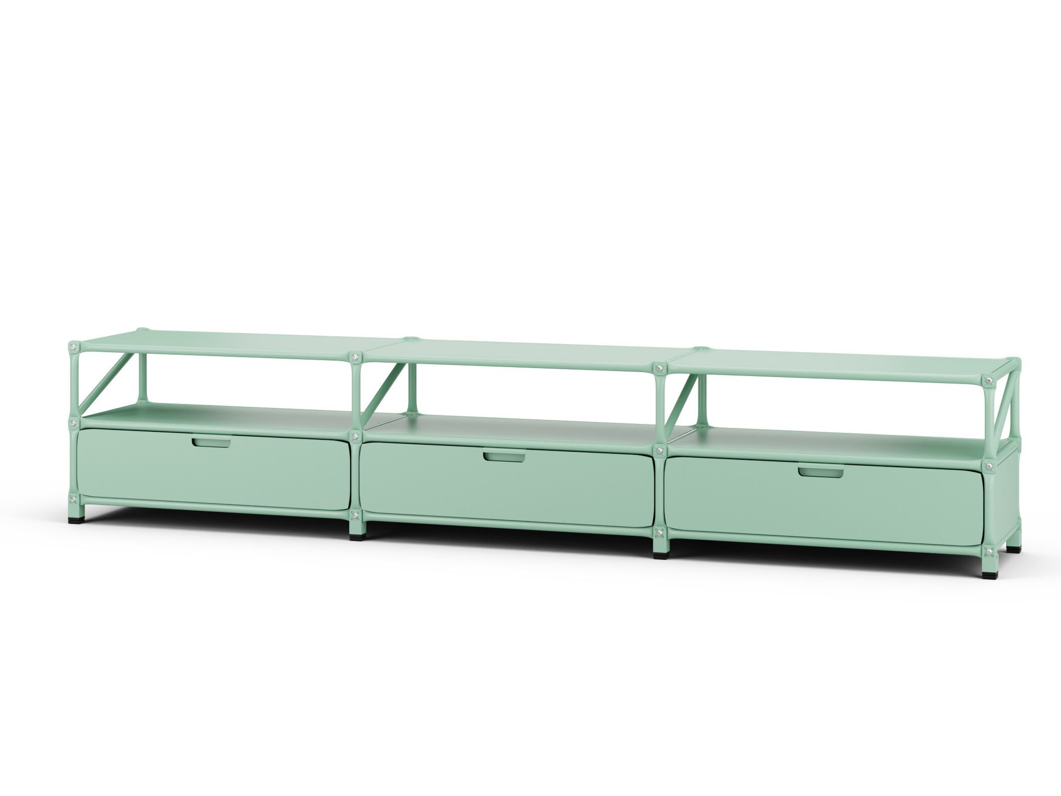 Низкий металлический офисный шкаф System 180 Colourful Structures ARCH-00053118