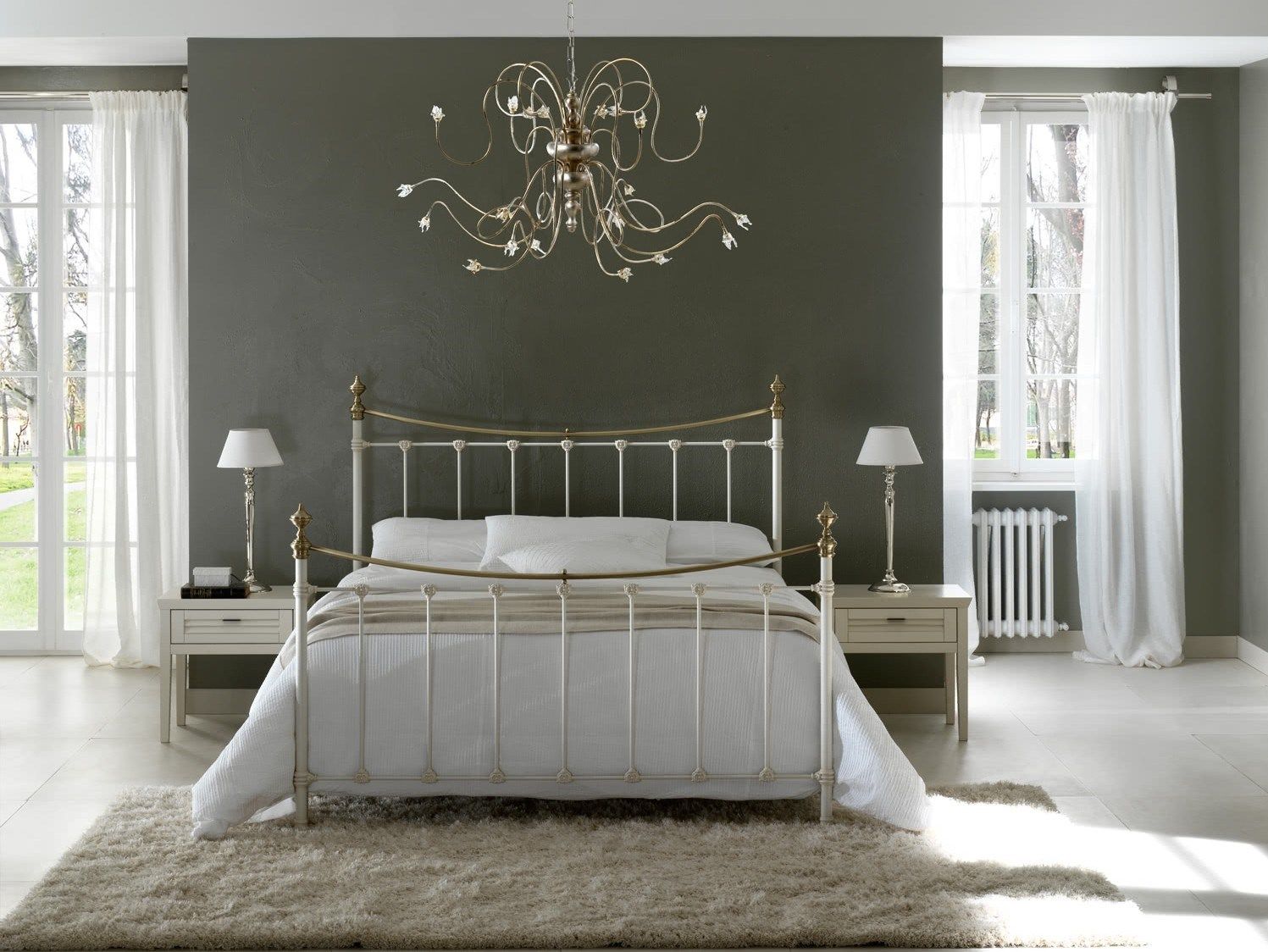 Железная двуспальная кровать Cantori OLIVER ARCH-00042402 - Вид №2