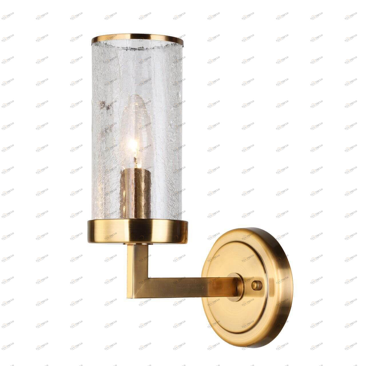 Бра со стеклянным плафоном бронзовое Assembly 2060-1W FAVOURITE ASSEMBLY 00-3928690 Бронза;прозрачный 