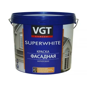 91326433 Краска фасадная Vgt 18322 белая база А 13 л STLM-1503991