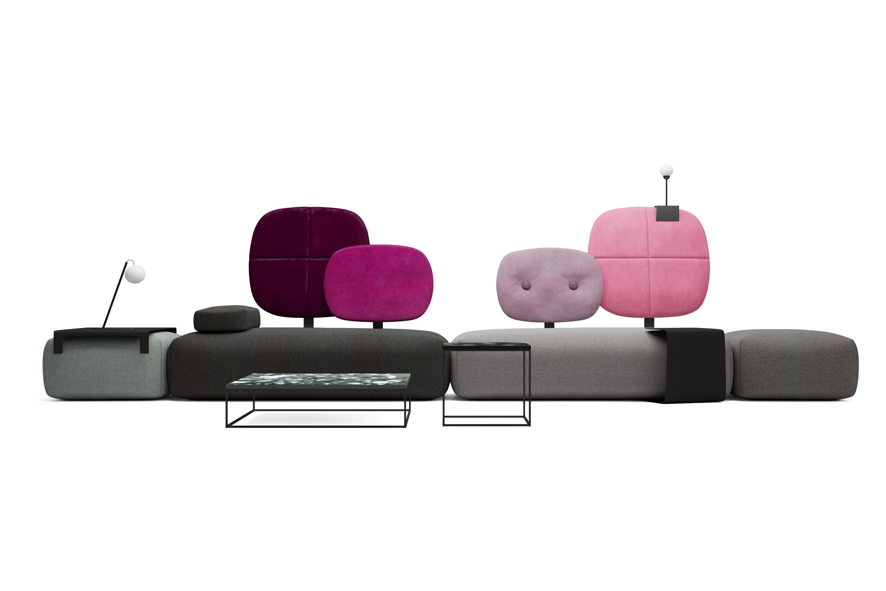 Ткань диван HANNABI MODEL NO.15 ARCH-00010709 - Вид №5