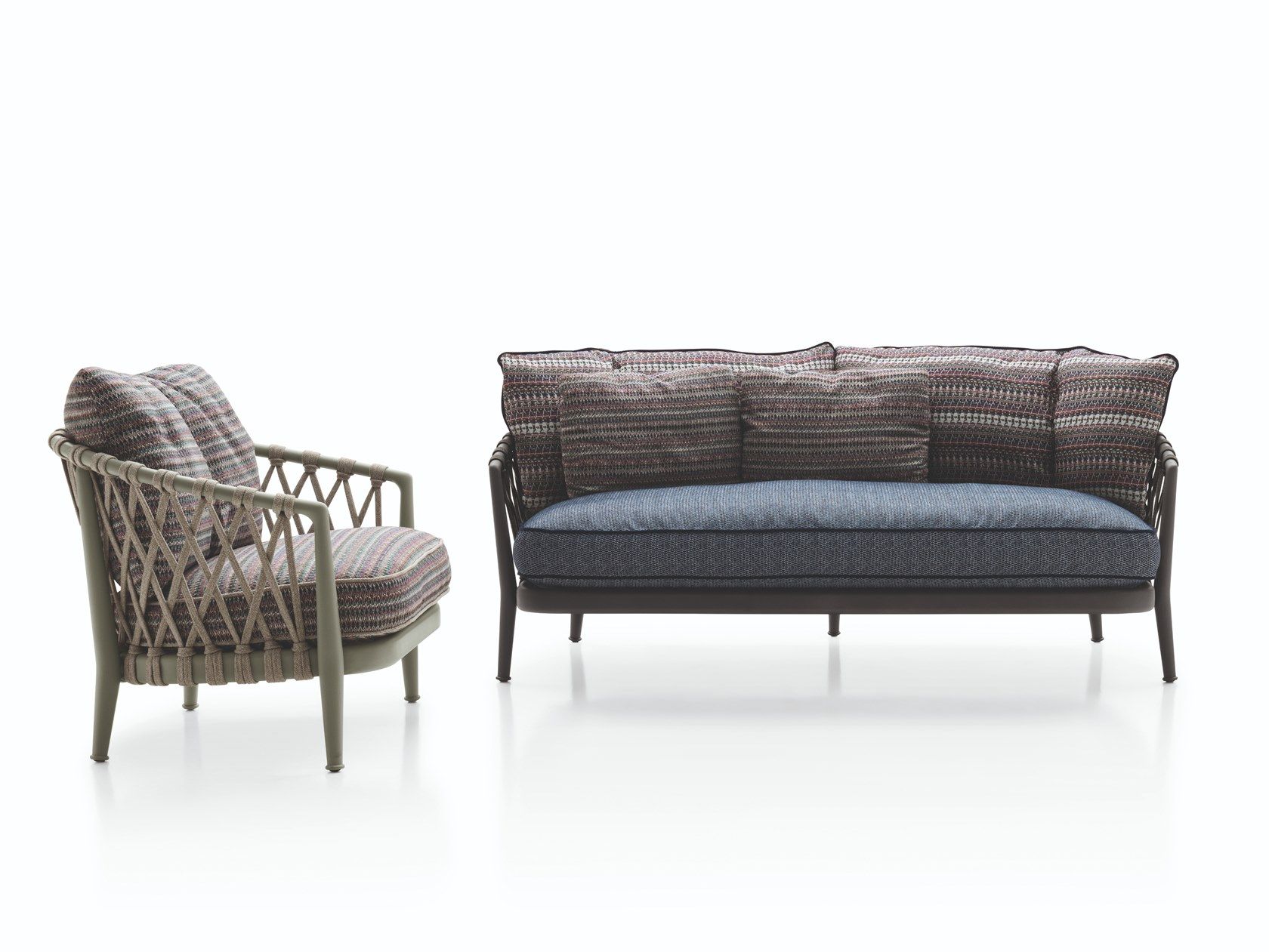 2-местный тканевый садовый диван B&B Italia Outdoor Erica ' 19 ARCH-00017465