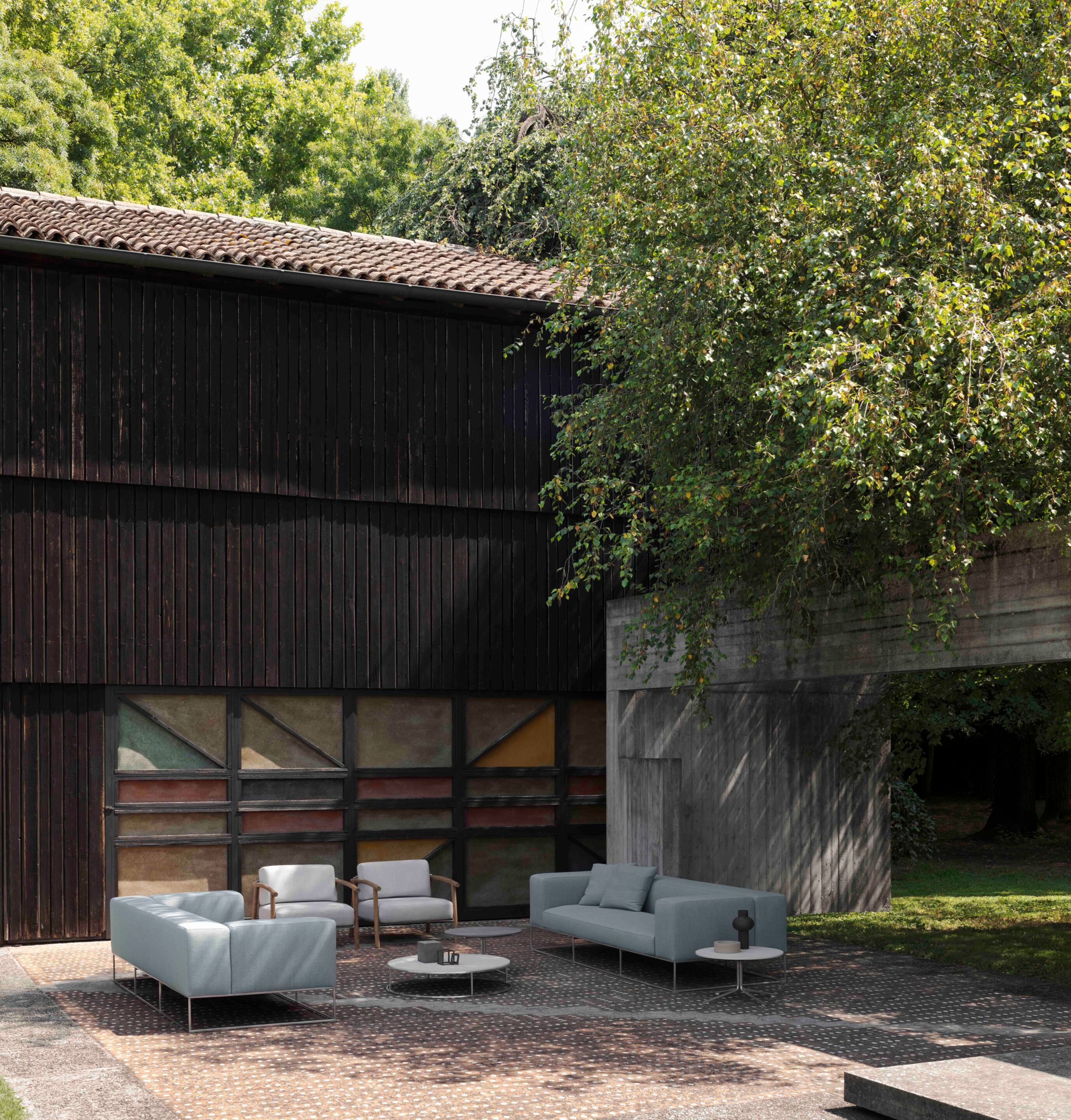 Ткань сад диван Living Divani Ile club ARCH-00069264 - Вид №5