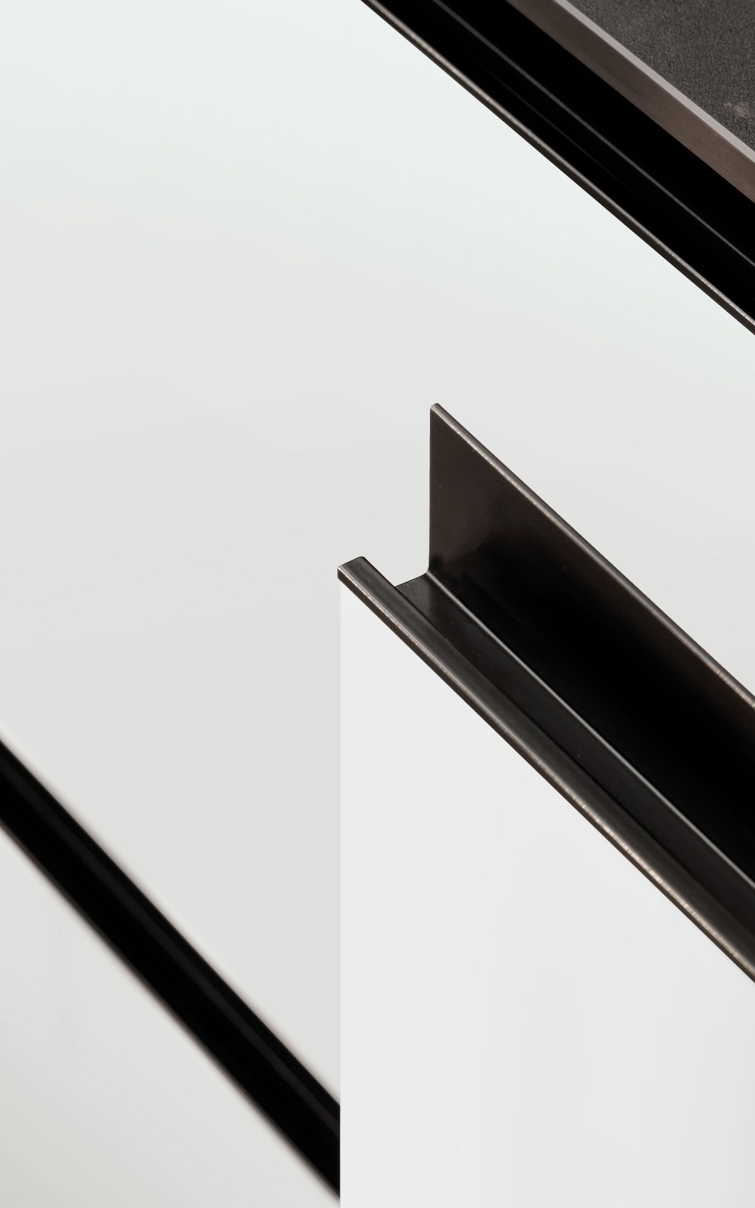 Линейная секционная кухня без ручек Euromobil Lain ARCH-00015235 - Вид №2