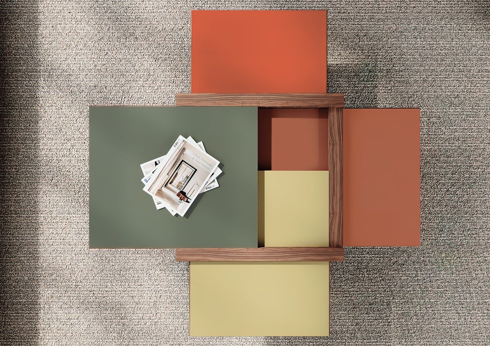 Низкий журнальный столик из массива дерева SCULPTURES JEUX Par ARCH-00033855 - Вид №7