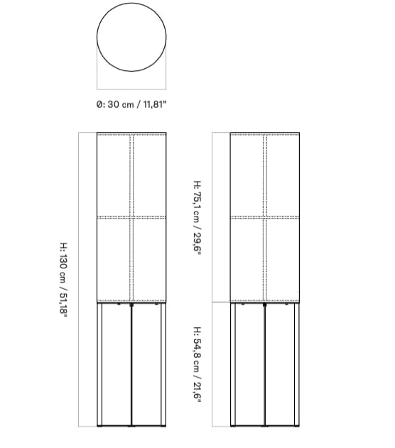Льняная напольная лампа с диммером Audo Copenhagen Hashira ARCH-00122488 - Вид №11