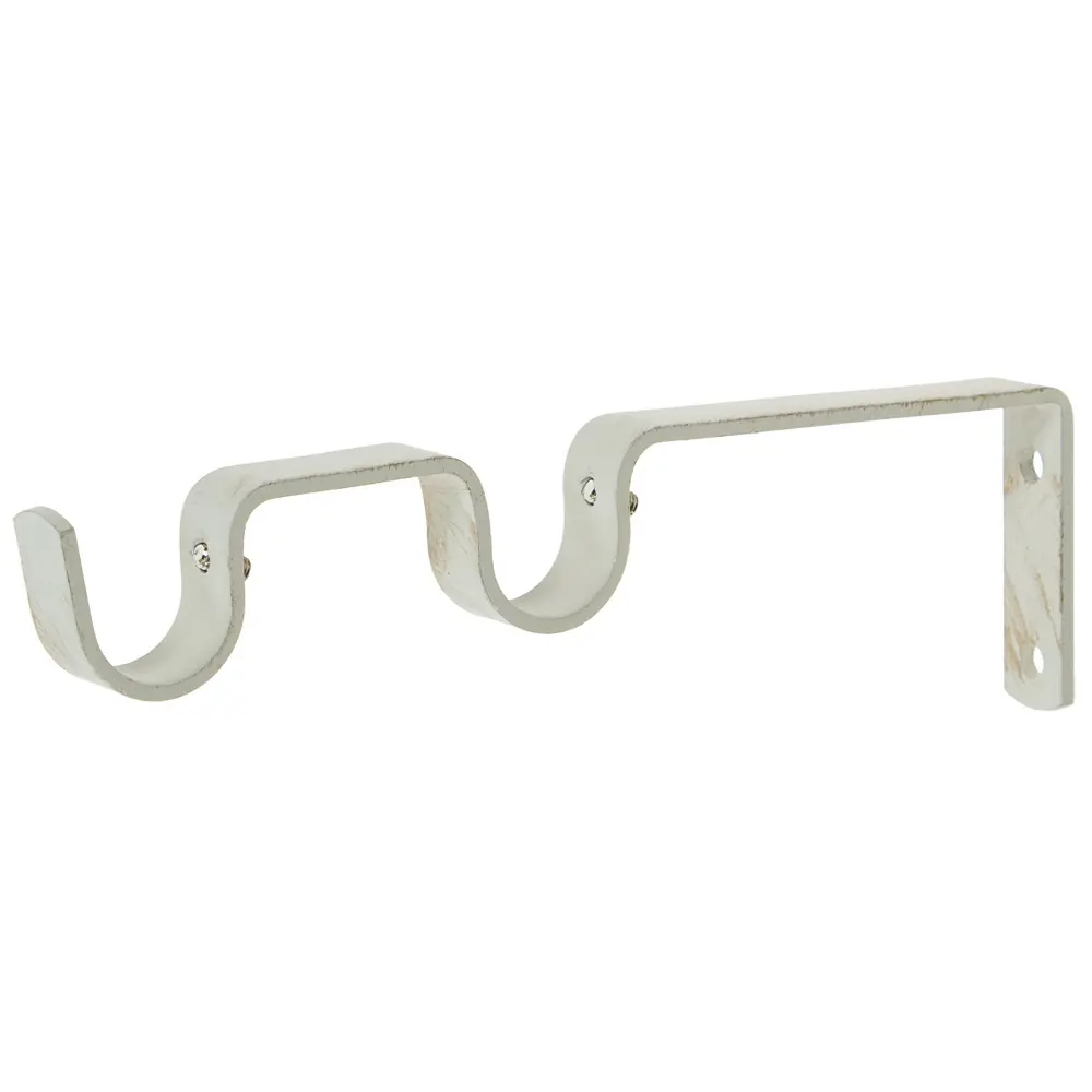 Держатель двухрядный простой Inspire 8/14 см цвет белый антик STLM-2034346