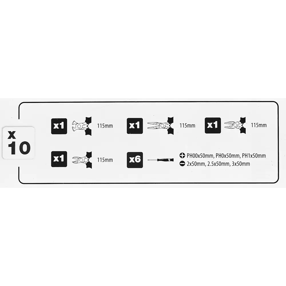 Набор инструментов в кейсе, 10 предметов Santreyd STLM-2140919 - Вид №3