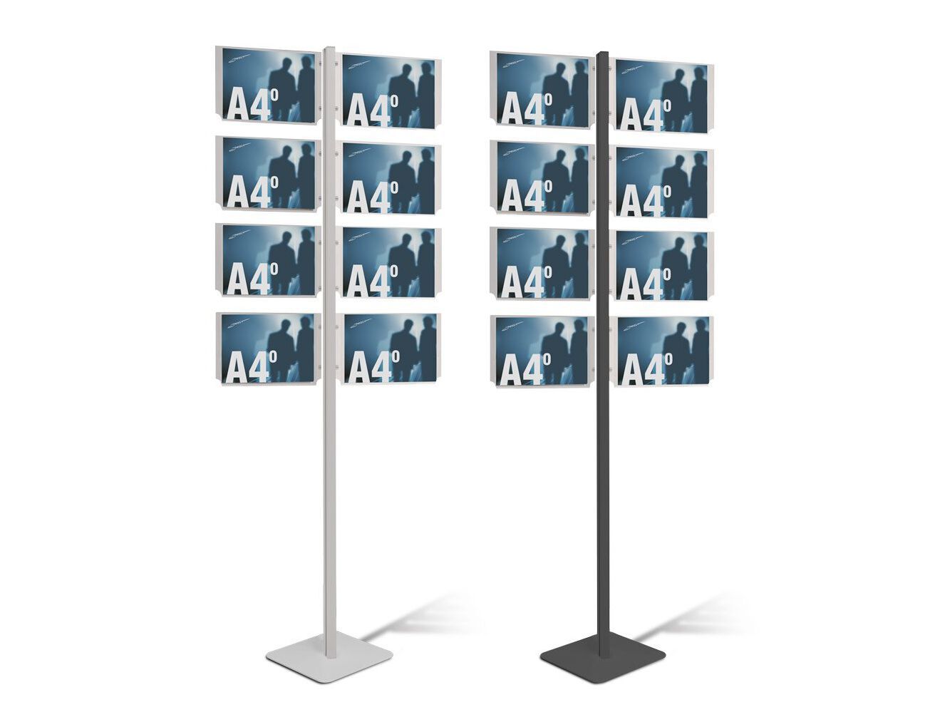 Двухсторонняя алюминиевая напольная витрина для брошюр STUDIO T InUno ARCH-00099707 - Вид №17