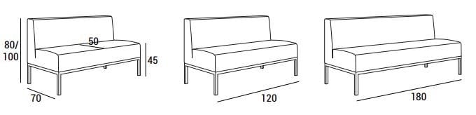 Модульный тканевый диван с огнестойкой обивкой Domingo Salotti More ARCH-00003158 - Вид №3