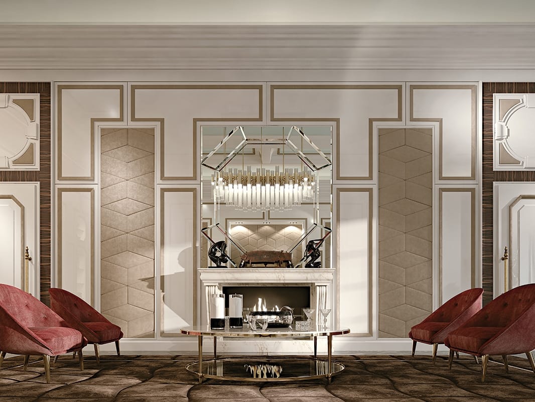 Деревянные панели с кожаными вставками Prestige GRAN DUCA ARCH-00088591