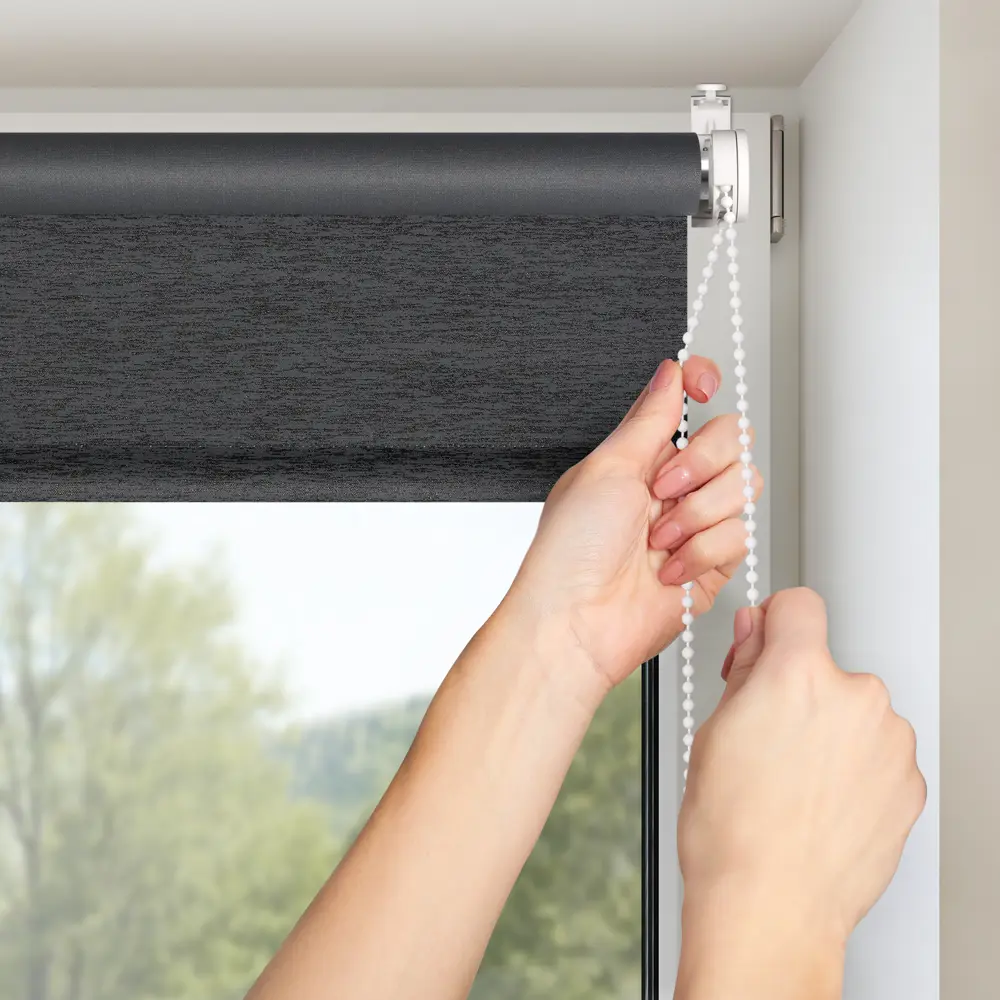 Штора рулонная Shine 80x160 см черная PRAKTO STLM-2033354 - Вид №5