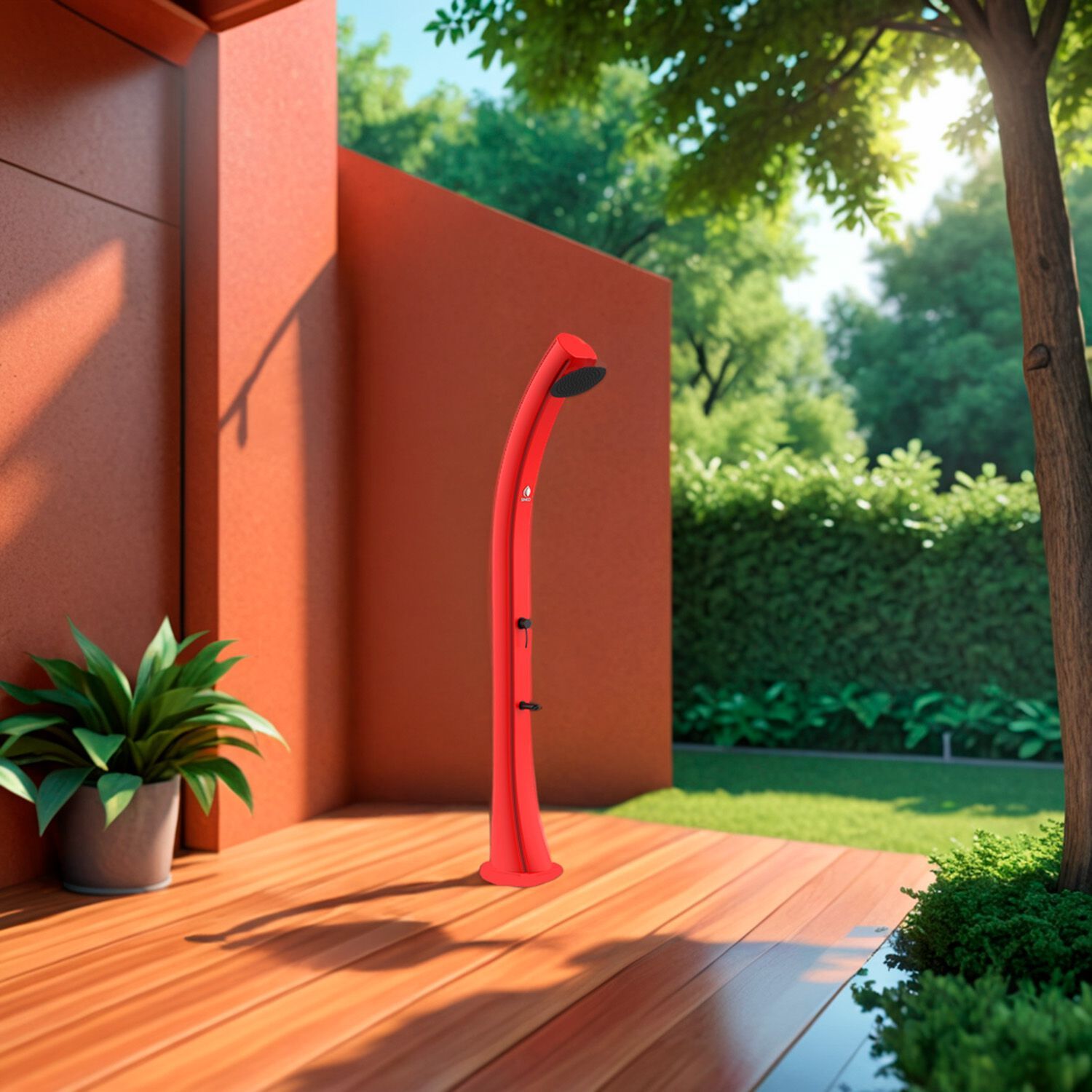 Поли солнечный открытый душ с душем SINED SOLE XXL ARCH-00001997