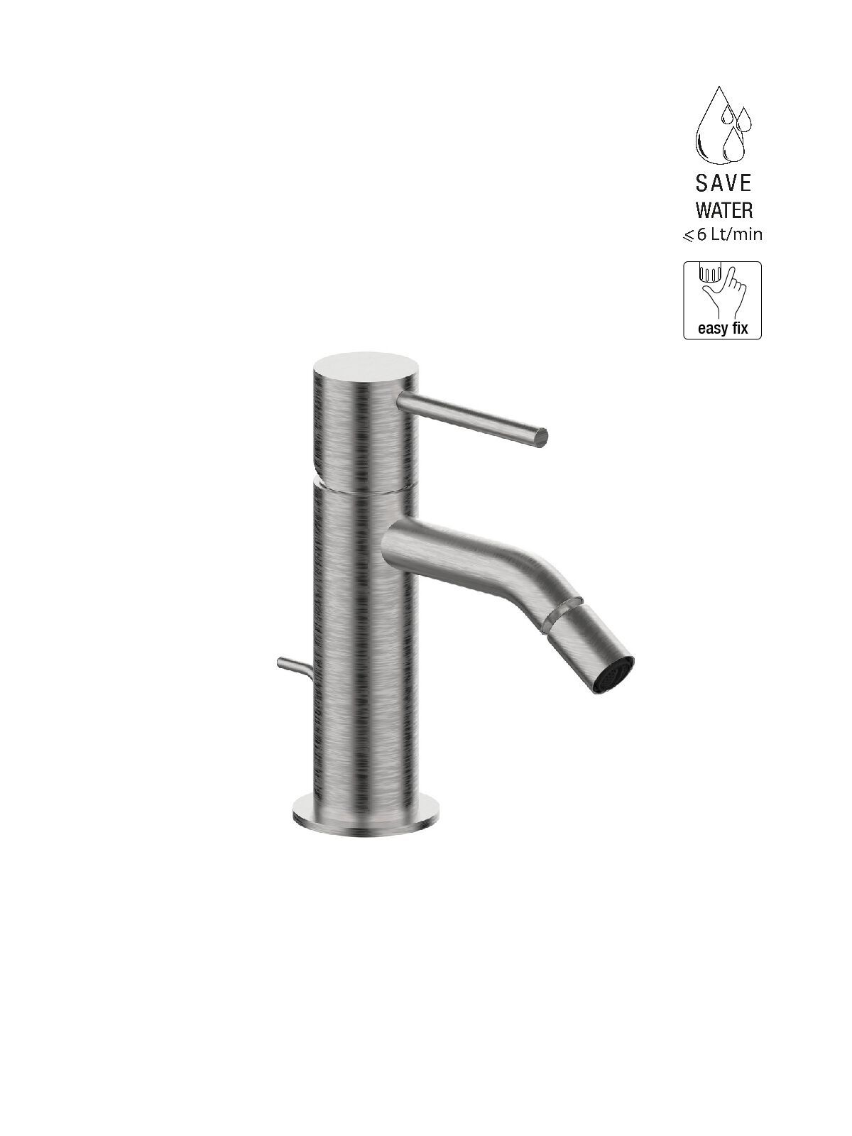 Смеситель для биде из нержавеющей стали с автоматическим сливом Rubinetterie Frattini Pepe XL 316 ARCH-00049291 - Вид №1