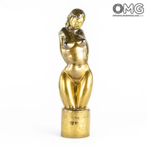 3526 ORIGINALMURANOGLASS Скульптура Женщина - Пино Синьоретто - муранское стекло OMG 7 см
