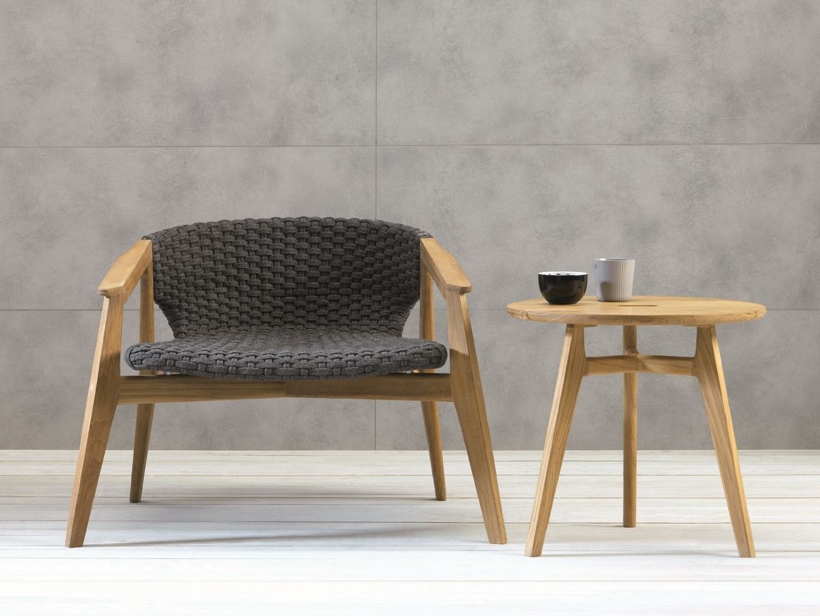 Круглый стол из тикового дерева Ethimo Knit ARCH-00022966 - Вид №10