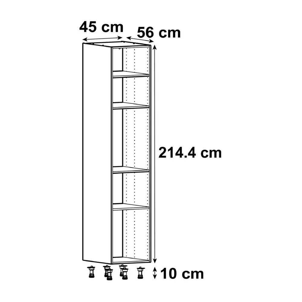 Колонка напольная Delinia ID 45x214.4x56 см, цвет белый 82000296 STLM-2121330  - Вид №1