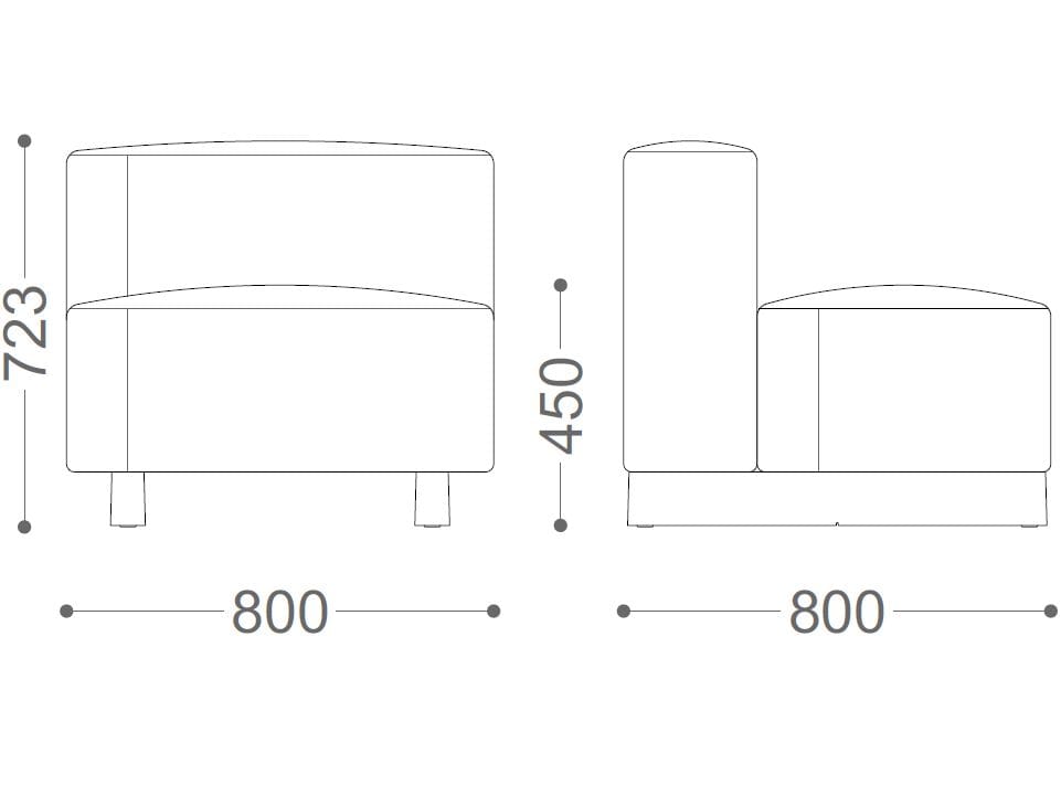 Тканевое кресло VAGHI Dual ARCH-00073562 - Вид №4