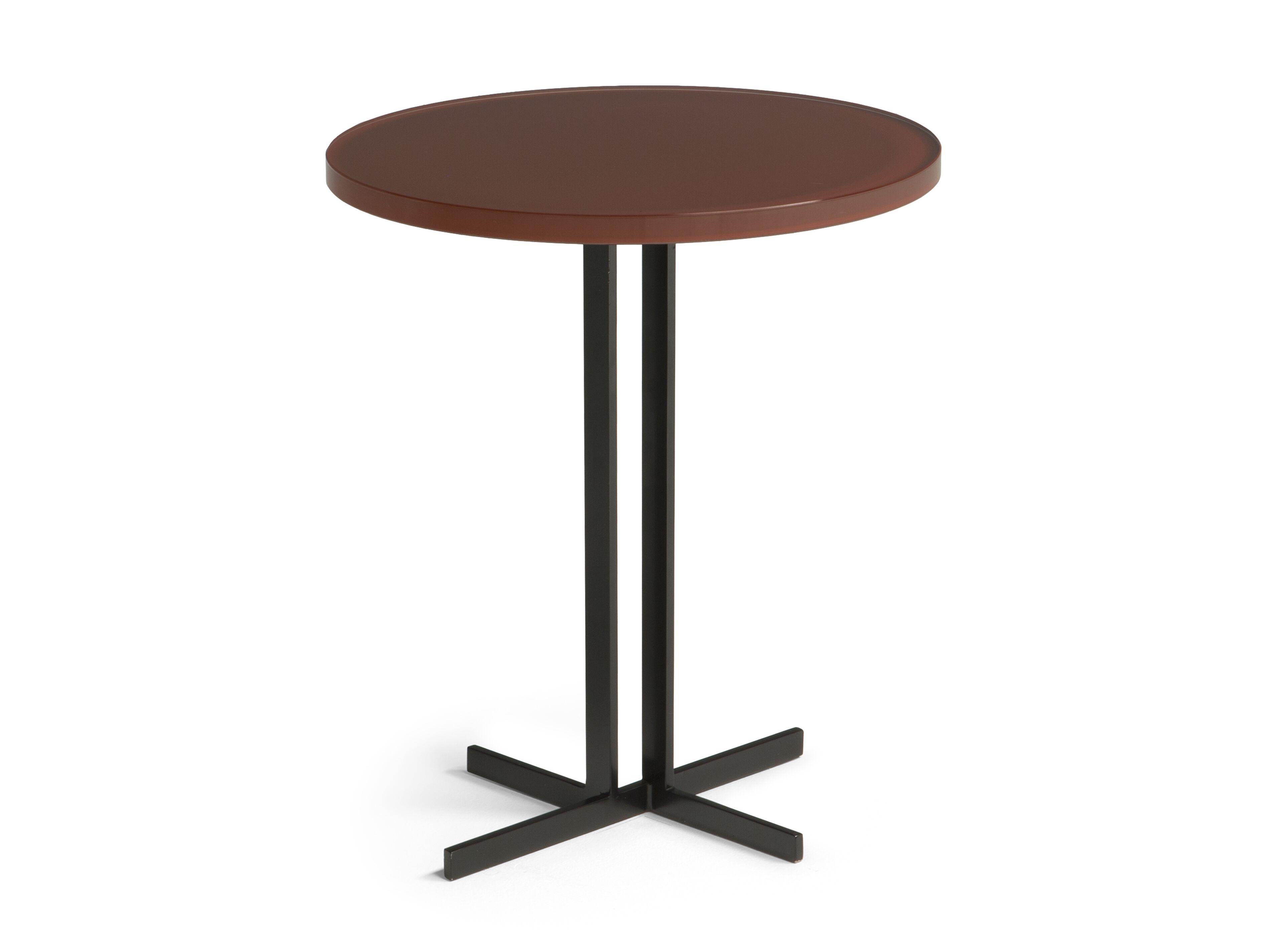 Круглый журнальный столик со стеклянной столешницей для гостиной Natuzzi Italia ESTRO ARCH-00098813