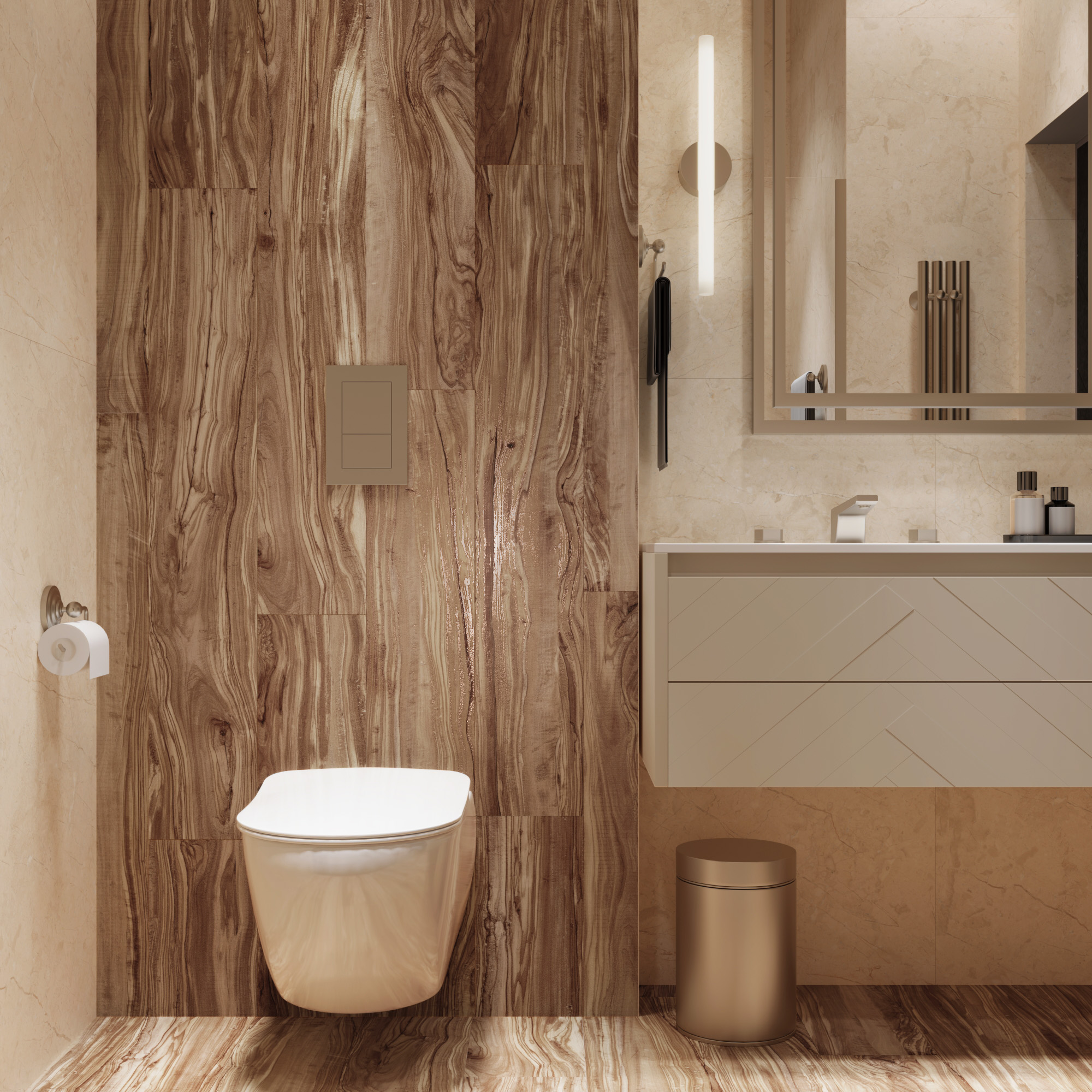 Керамогранит PEARSIAN WOOD NATURAL 20х120 Creanza CW-CR03-B  - Вид №18