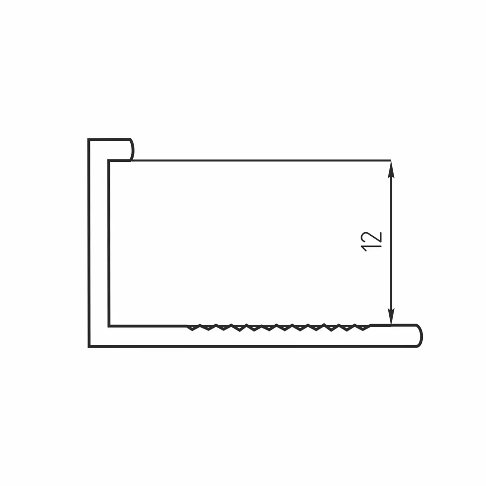 ALPROFI Окантовочный профиль для плитки сатинированный алюминиевый 84317796 STLM-0943652 - Вид №2