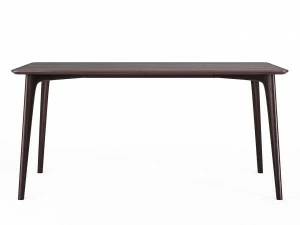Обеденный стол прямоугольный дуб венге 160 см Iggy THE IDEA  210046 Венге;черный